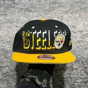New Era 9Fifty Pittsburgh Steelers Snapback Hat NFL Vintage Acrylic Wool